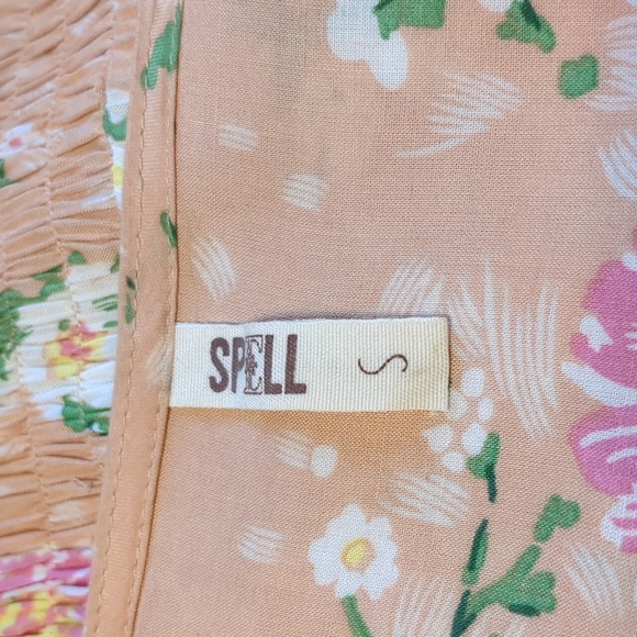 Spell Sundancer Gown Blush S Vintage Peach Maxi Dress - Picture 10 of 16